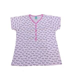 Inga medium Pink Flamingo Pajama Set Short sleeve top stretchy pink pants
